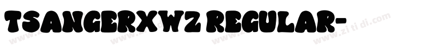 tsangerxwz regular字体转换